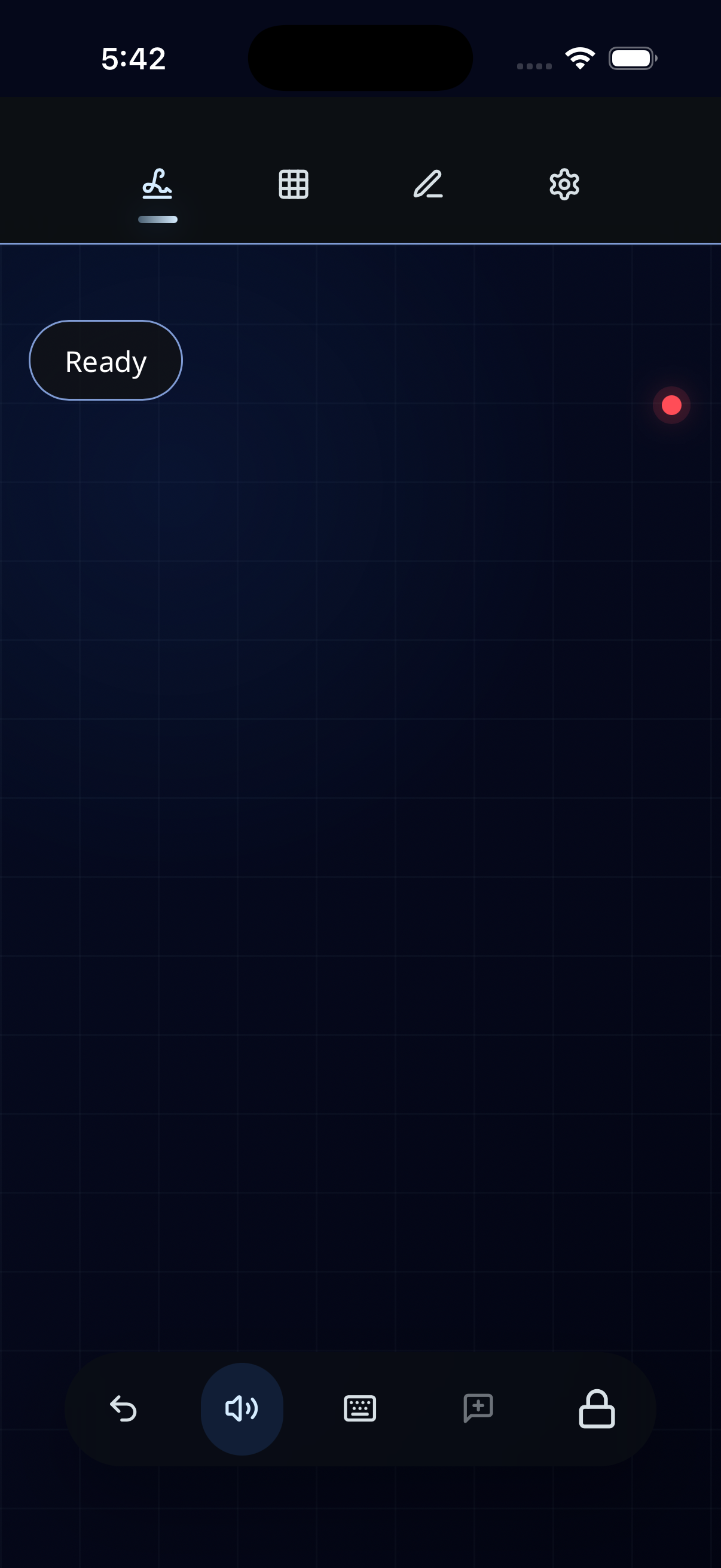 ETalken gesture pad on iPhone